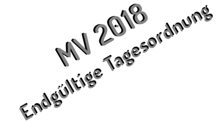 MV 2018 - endgültige Tagesordnung